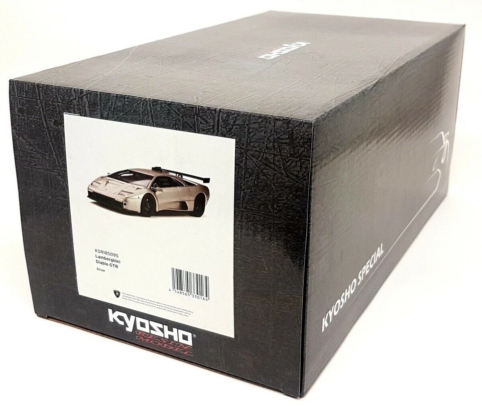 Kyosho GT Spirit 1/18 Scale - Lamborghini Diablo GTR Silver Resin Model Car - Imagem 2 de 4