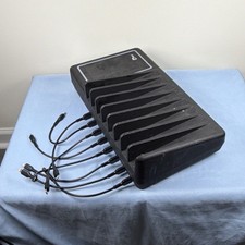 8-Port USB-C Charging Station AC/DC Adapter 5V Black Multi-Device