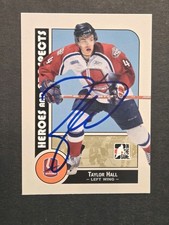 2008 Taylor Hall Auto OHL RC Windsor Spitfires Signed Rookie Card Carolina. rookie card picture