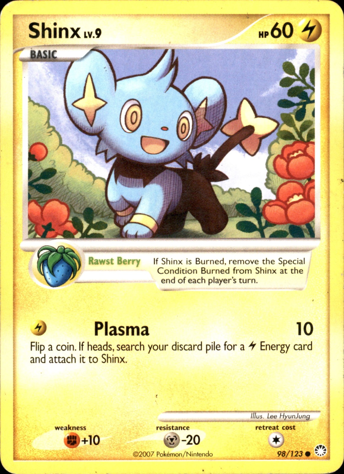 Shinx 98/123 Common - Pokemon Mysterious Treasures 2007 HP