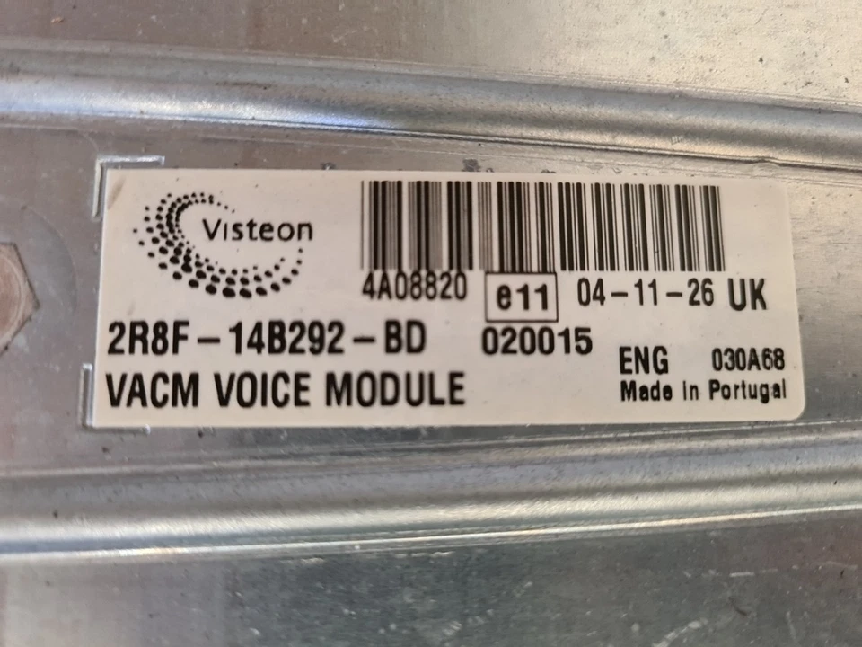Jaguar S Type X202 2005 sedán unidad de control por voz módulo ECU 2R8F14B292BD Foto 2 de 4