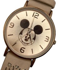 Disney Rose Gold Mickey Mouse Watch Oversized New Battery