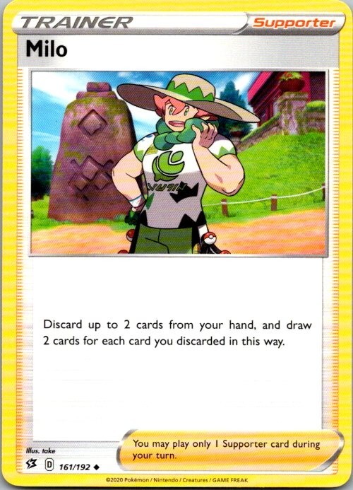 Pokémon TCG Milo Uncommon Regular 161/192 2020 Lightly Played