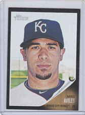 2011 Topps Heritage Black #C70 Mike Aviles