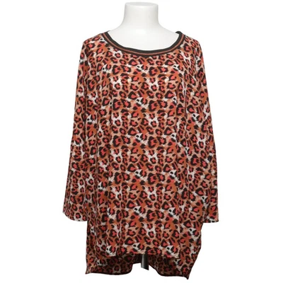 Femme, tunique, taille : 50/52, marron/noir/blanc, élasthanne/polyester #N3M - Photo 1/4