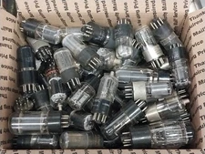 Nice Flat Rate Box Full Misc Mix Octal GT Tube / Old Vintage Ham Radio Tube Amp