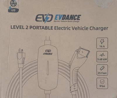 EVdance Level  2  Portable Electric Vehicle Charger EV-ACS 1601U