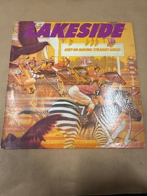 Lakeside   Keep On Moving Straight Ahead LP Record 1981 SOLAR Funk R&B 33 RPM