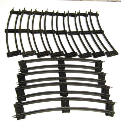 Hornby Spur O Kurve Gleis 2 Fuß Radius Uhrwerk flache Schwellen x 12 Lot 2