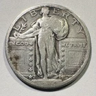 1920-D Standing Liberty Quarter Silver Semi Key Date Album Filler Surface Issues