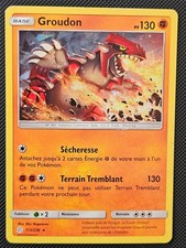 FRENCH GROUDON 113/236 COSMIC ECLIPSE POKEMON LP 2019 CRACKED ICE HOLO