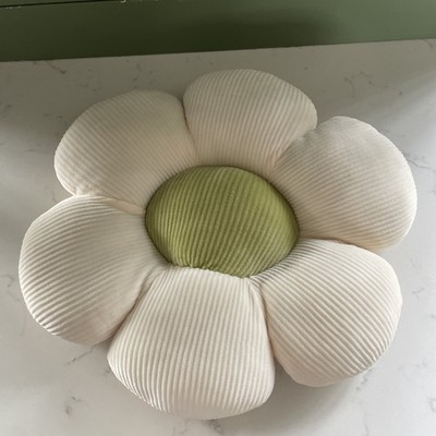 GÄNSEBLÜMCHEN BLUME GEFORMT WEICH PLISH KISSEN KISSEN HOME OFFICE Boden Stuhl Sitz