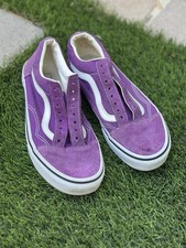 Vans Old Skool Purple Canvas Suede Sneakers Men s 7 Women s 8.5