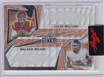 2023 Caleb Williams Nelson Leaf Metal Shimmer PRE PRODUCTION PROOF 1/1 - Bears