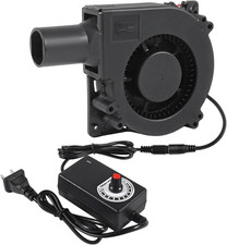 120Mm X 32Mm Electric BBQ Blower Fan 12V with 110V - 240V AC Variable Speed Cont