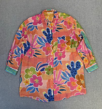 Spell and the Gypsy Margi Hour Anthropologie Shirt Dress XL Silky Lounge Beach