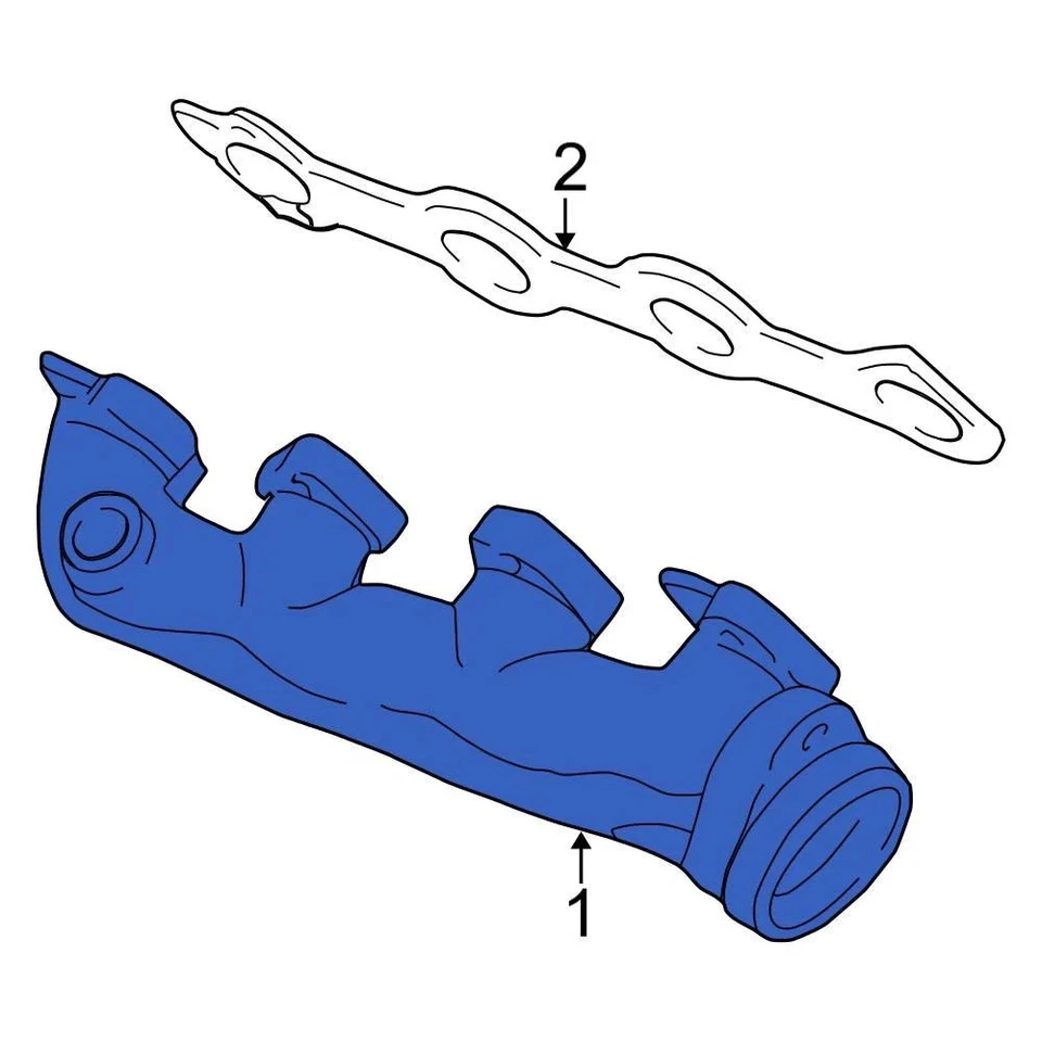 For Ford F-150 2004-2010 Ford 7L1Z9431A Left Exhaust Manifold Foto 4 de 4