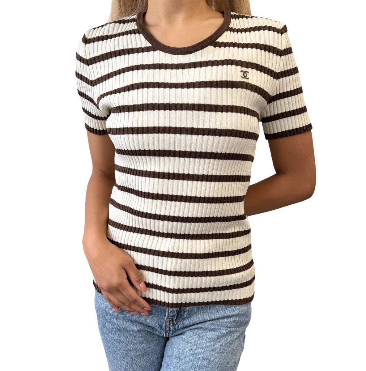 CHANEL Striped Tops for Women for sale | eBay