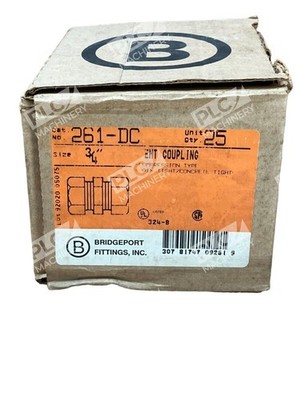 Bridgeport 261-DC EMT Coupling 3/4'' (Box of 25)