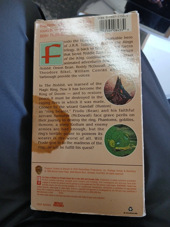 The Return Of The King (Animated VHS) Lord Of The Rings - Image 2 of 4