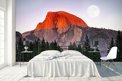 3D Yosemite Moon A8462 Wallpaper Wall Mural Self-adhesive Marco Carmassi Amy
