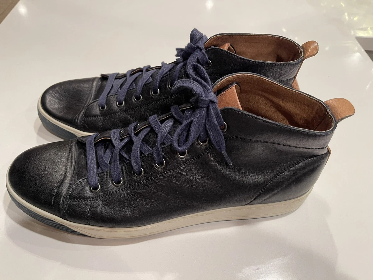 Johnston Murphy J M 1850 Toliver Blue Hightop Leather Sneakers Men s Size 11.5M