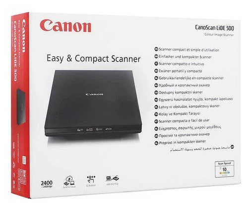Canon Scanner 2400DPI CANONSCAN Lide 300 Black 2995C010 - Immagine 2 di 4