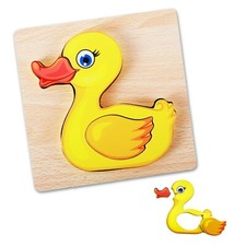 Wooden Educational Toddler Jigsaw Puzzle - Toddler Preschool Game   Kids Learnin