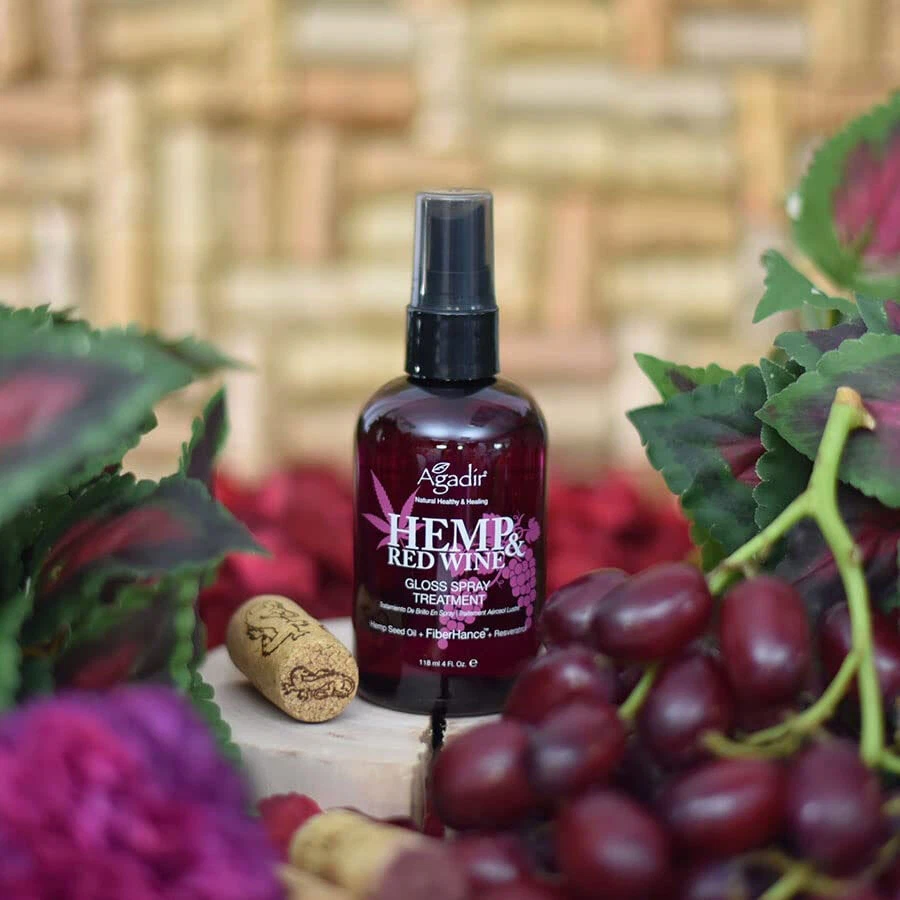 Agadir Hemp & Red Wine Gloss Spray Treatment 118ml/4oz - Image 2 of 4