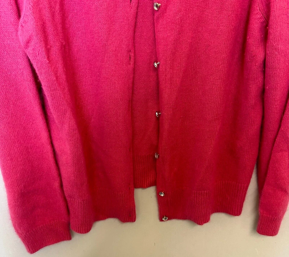 Apt 9 Suéter Mujer Extra Grande Rosa Cárdigan Manga Larga Botones Angora Foto 3 de 4