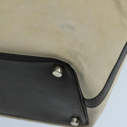 Auténtico bolso de mano de lona beige Hermès Picotin - Imagen 10 de 19