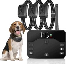 1/2/3 Pet Dog Wireless Electric Fence Containment System Training Collar Shock