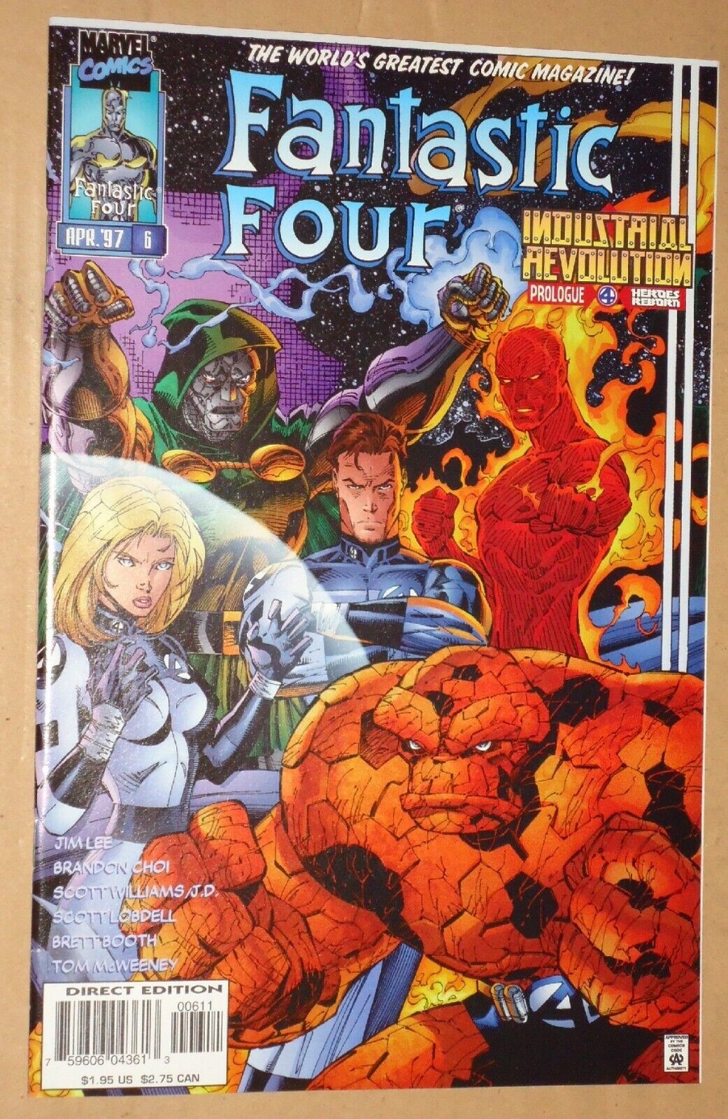 Fantastic Four Vol 2 7 Comic Lot FN #6-13