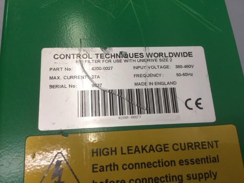 Flt 3027 - LEROY SOMER - 4200-0027/Filter 380-480V 27A Used - Picture 3 of 3