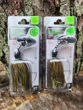 2 Pack Googan Squad Clickbait Green Pumpkin 5/0 Chatterbait 1/2 oz Bass Lure