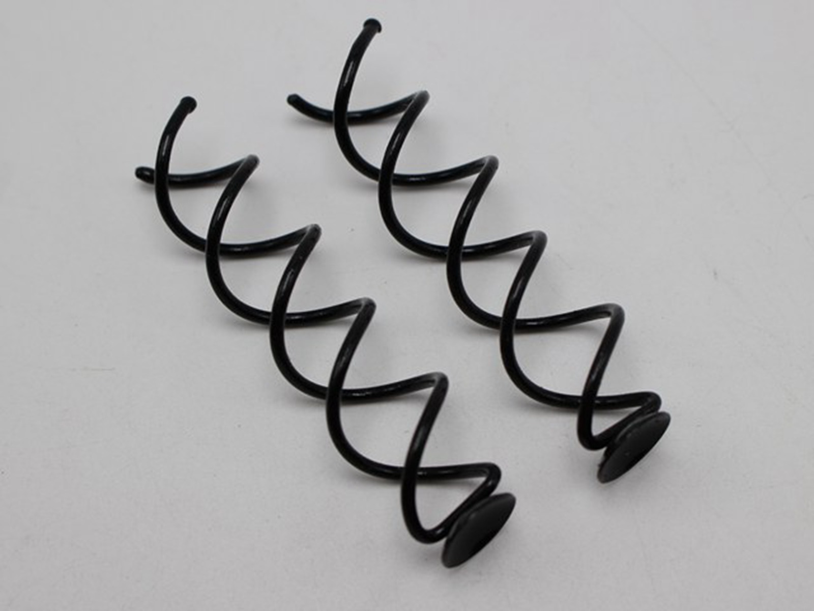 10 Black Spiral Spin Screw Bobby Pin Hair Clip Twist Barrette 60mm with