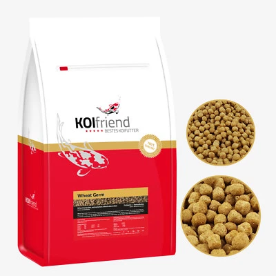 KOIFRIEND Koifutter Wheat Germ 5 kg 3 mm 6 mm Frühjahr Herbst Koi Fischfutter Fisch Teich