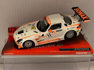 SCX SCALEXTRIC A10071S300 MERCEDES SLS GT3 #11 SONAX T.KOTSKA-MACHITSKI SLOT CAR