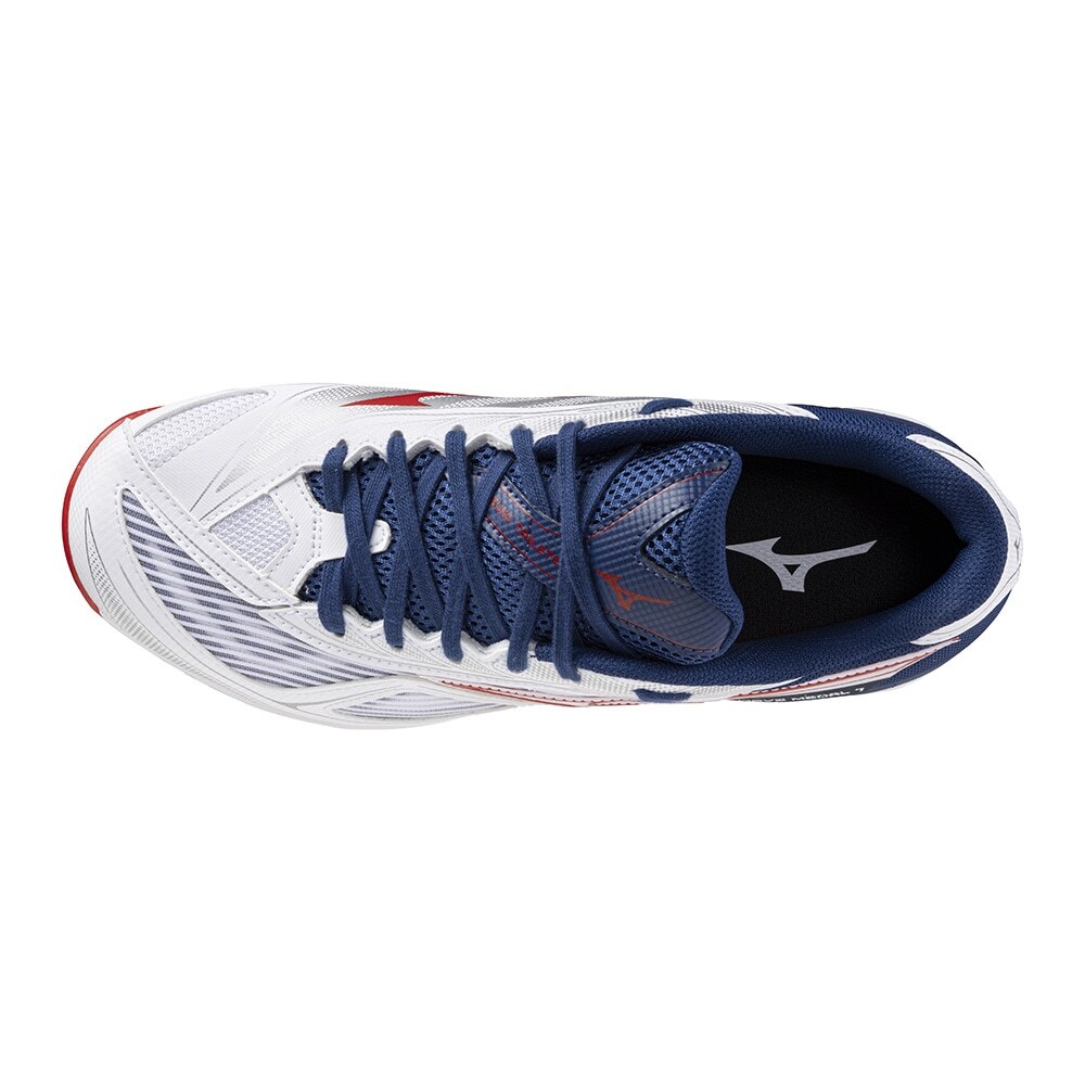 Mizuno Table Tennis Shoes WAVE MEDAL 7 WIDE White/Blue/Navy