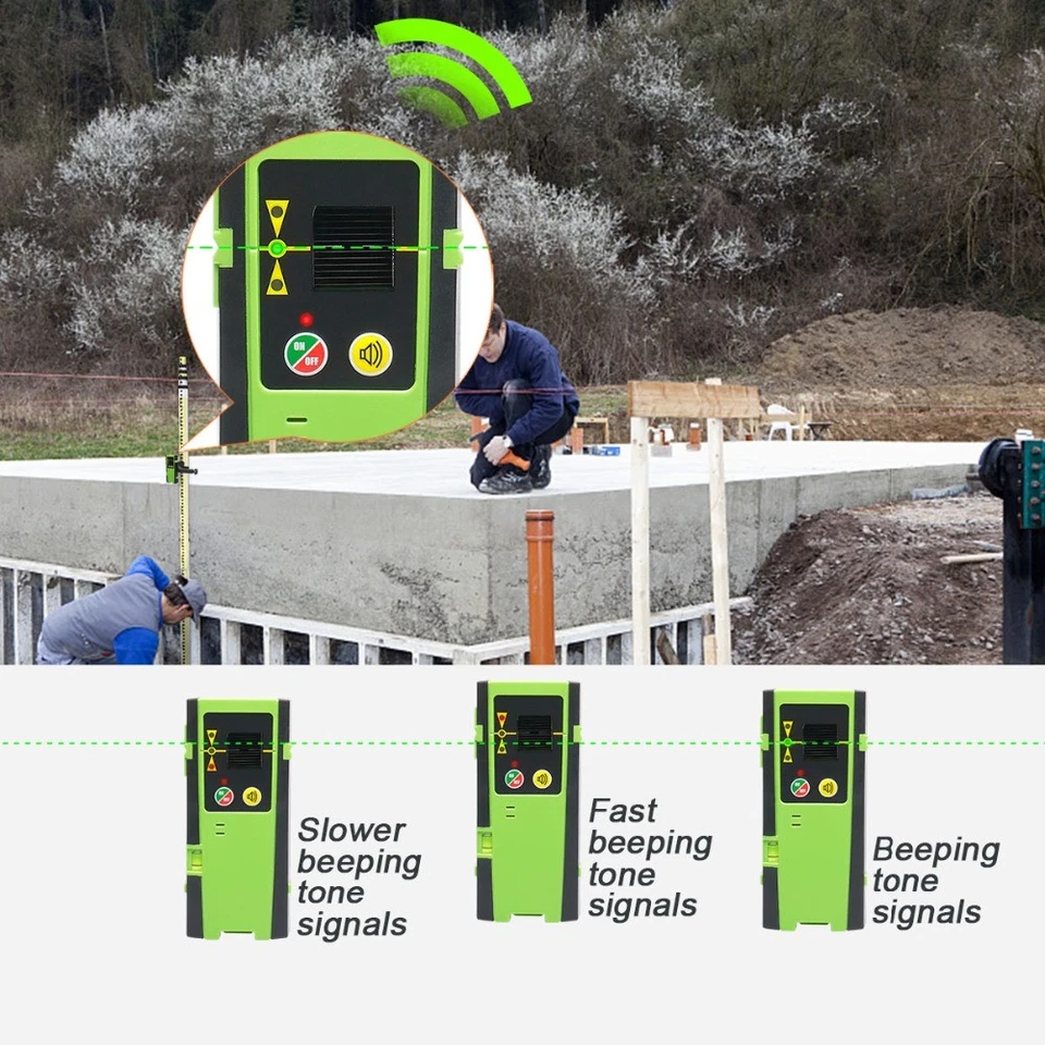 Huepar Laserdetektor für Puls-Kreuzlinienlaser Digital Laserempfänger - Bild 3 von 4