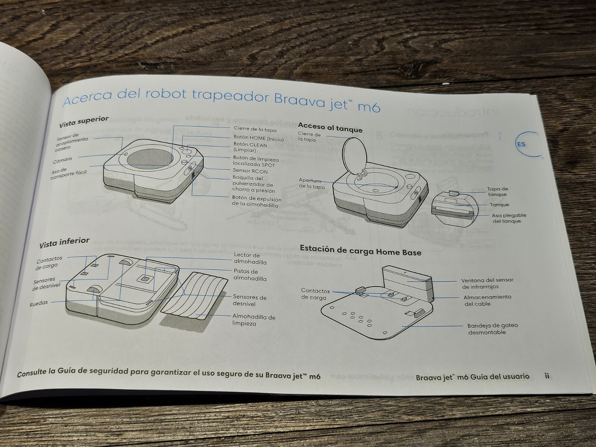 iRobot Braava jet m6 本体 説明書、保証書、付属品同梱 美品 ⭐️ Genuine OEM iRobot M6 Braava Jet Robot Mop - Instruction