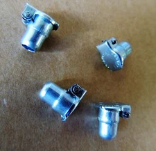 Delco Generator  Oil Cups  1/4" Hole Spring cap Grease Cup- Lot of 4