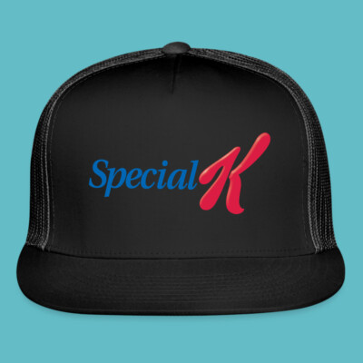 Special K Breakfast Cereal Black Trucker Hat Cap Adult Size