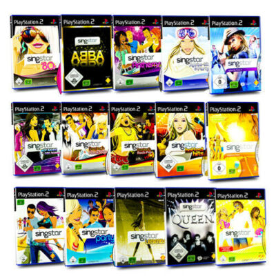 PS2 Spiel Singstar Apres Ski Deutsch Rock Pop Legends Party Pop Hits Schlager