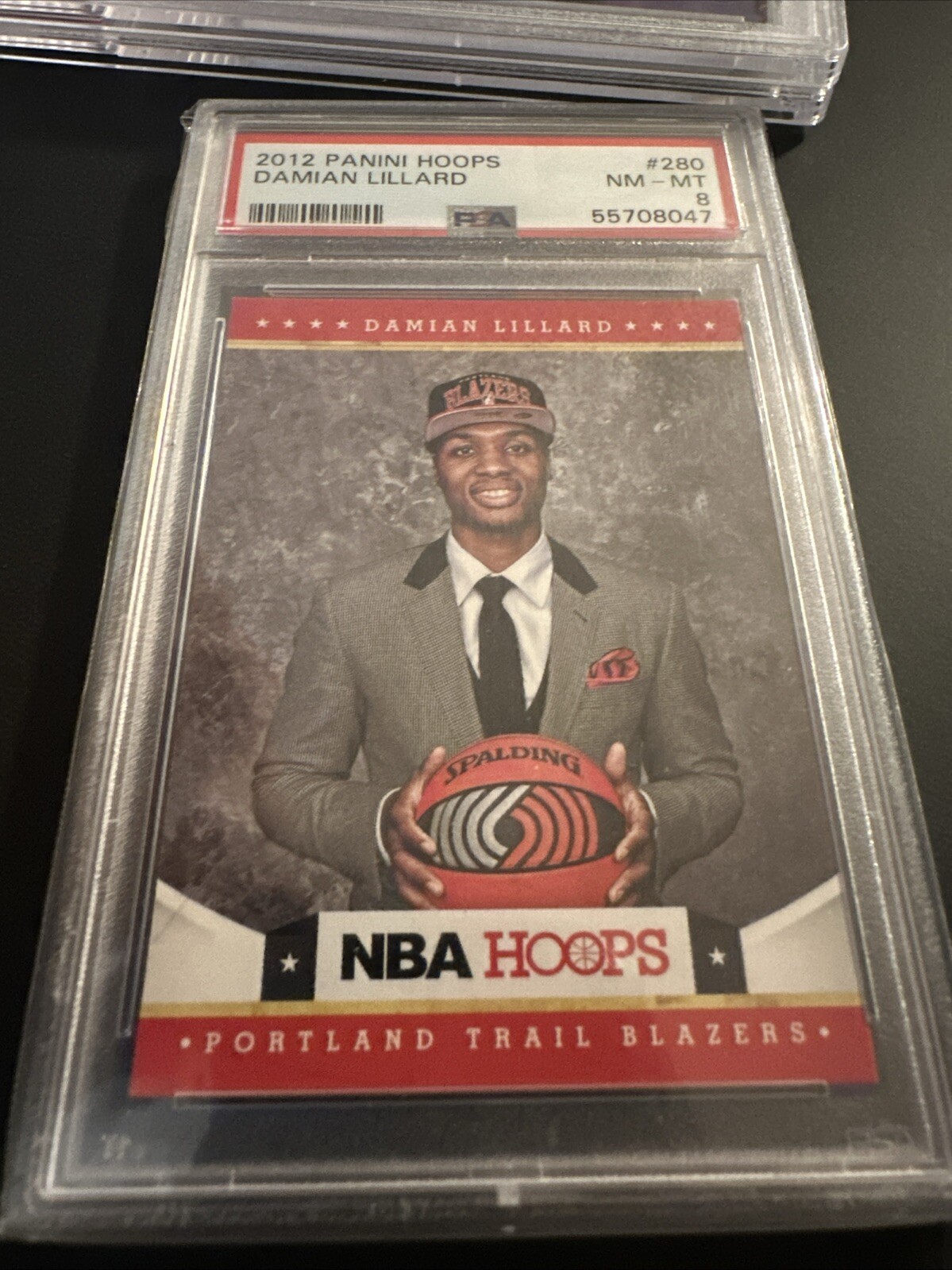 Damian Lillard 2012-13 Panini NBA Hoops #280 Rookie Card RC PSA 8 NM-MT