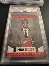 Damian Lillard 2012-13 Panini NBA Hoops #280 Rookie Card RC PSA 8 NM-MT