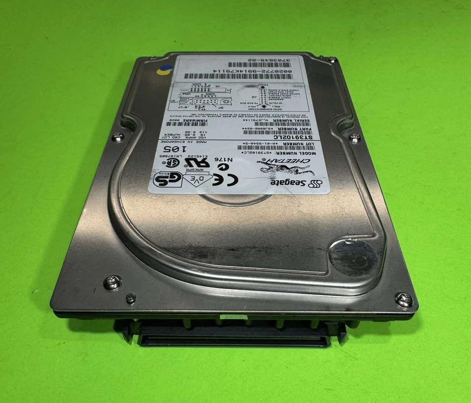 Sun 370-3649 9.1GB 3.5-inch 10K RPM 80-Pin SCSI HDD Seagate ST39102LC, Tested! - Image 3 of 4
