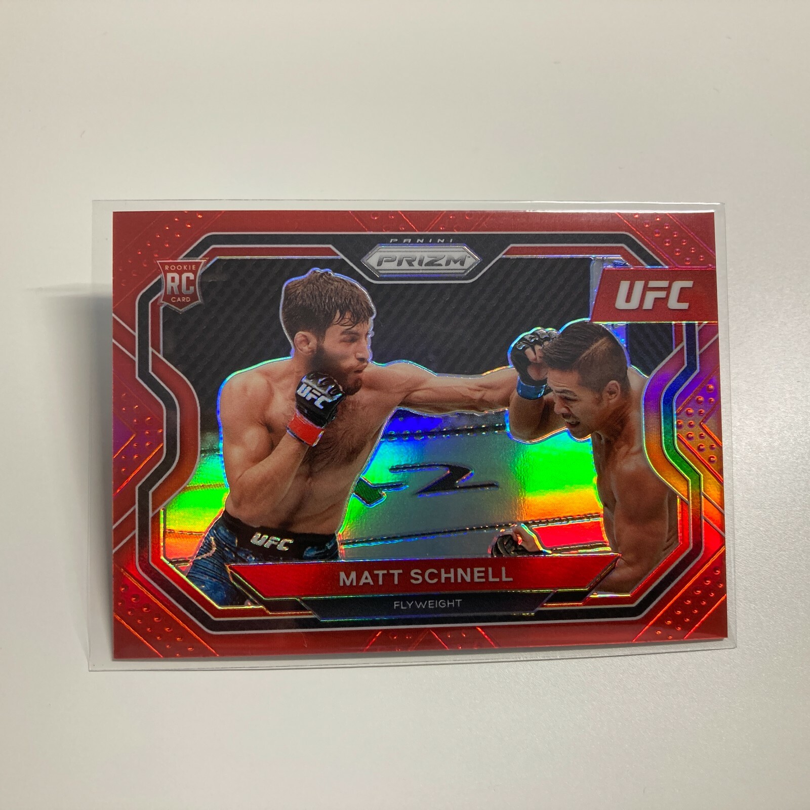 Matt Schnell 2021 Panini Prizm UFC Red Refractor RC Rookie Card 47/275 #109