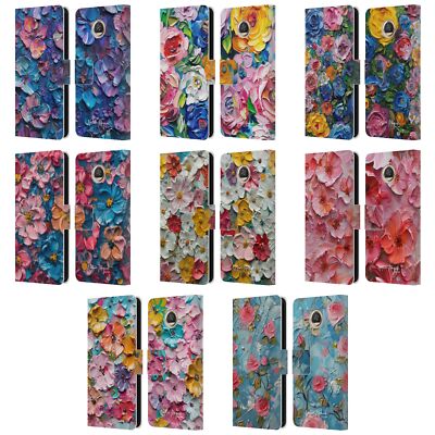 OFFICIAL NATURE MAGICK PAINT BLOBS LEATHER BOOK WALLET CASE FOR MOTOROLA PHONES