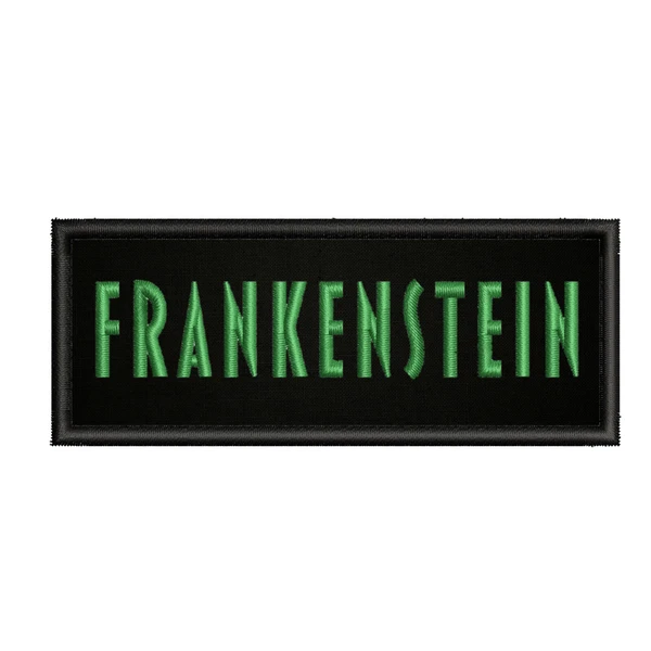 Frankenstein Horror Movie Patch 4" Embroidered Iron-On Applique
